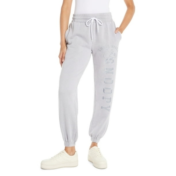 Peanuts Snoopy Chill Vibes Graphic Gray Joggers in XXXL NWT - Picture 1 of 9